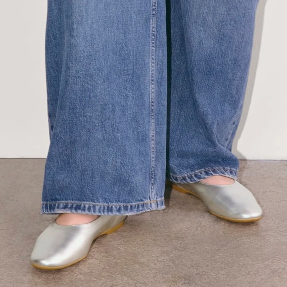 EVERLANE Day Glove Silver Shoe Size 9.5 - Picture 3 of 4